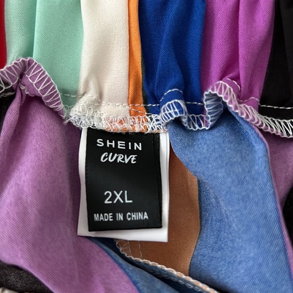 SHEIN NWOT Colorful Mini Skirt - Picture 2 of 3